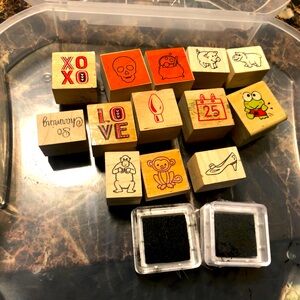 Stampin Up Fun Favorites Stamp Set of 12 Hostess of different set as shown